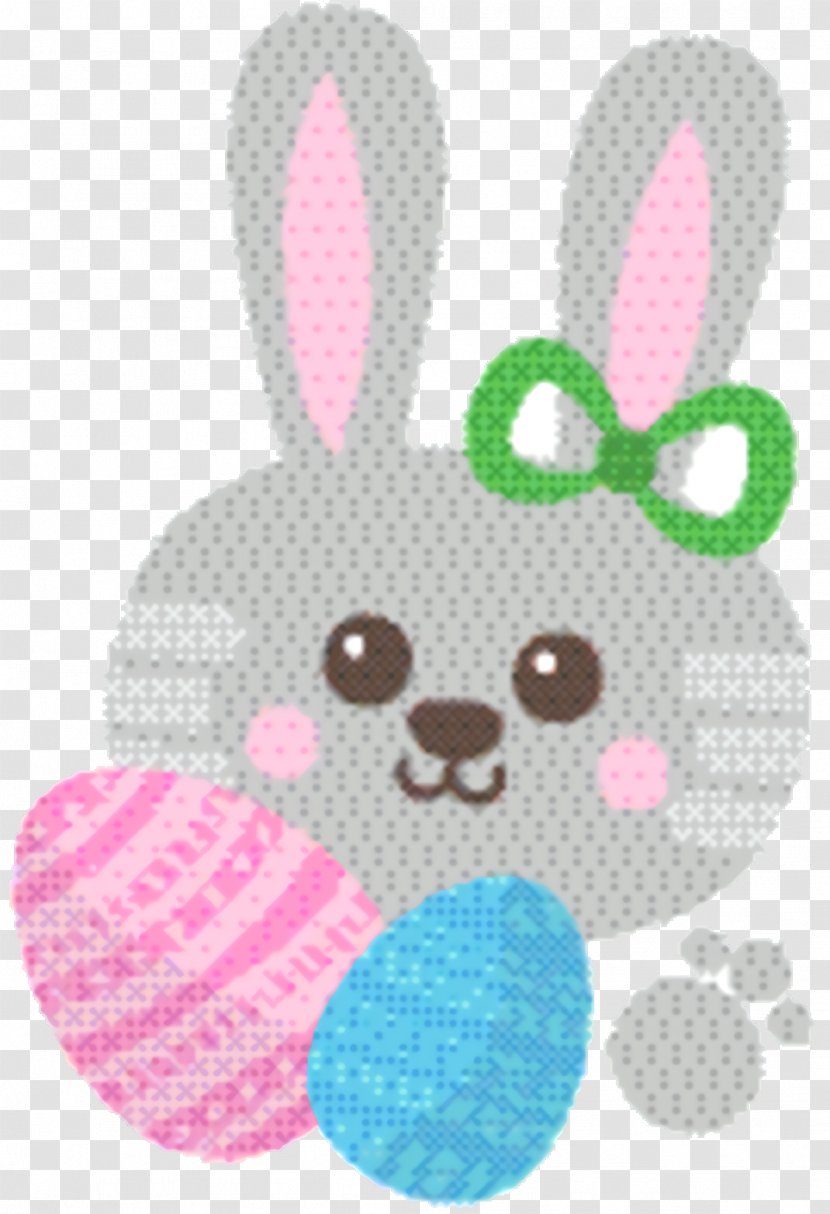 Easter Bunny Background - Heart - Rabbits And Hares Transparent PNG