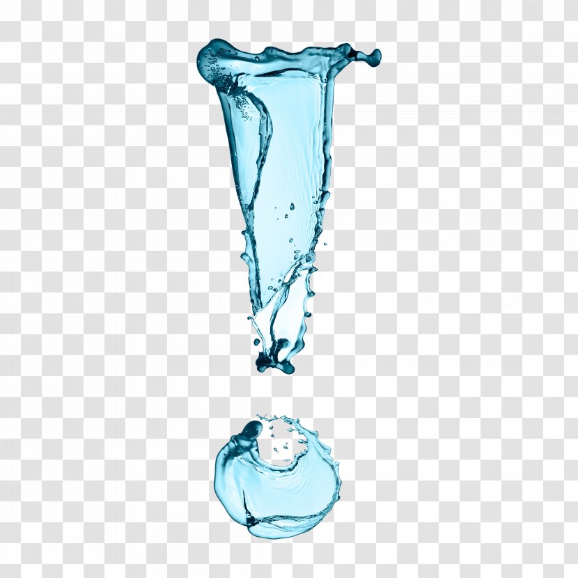 The Story Of Drinking Water Exclamation Mark Question Splash - Drop - Art Droplets Transparent PNG
