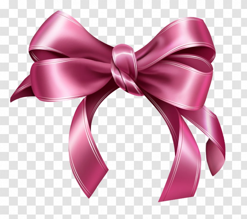 Ribbon Pink Clip Art - Page Layout - Bow Clipart Picture Transparent PNG