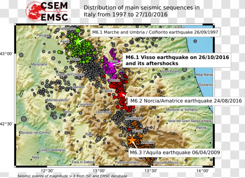 World Map Marche Earthquake - Ecoregion Transparent PNG