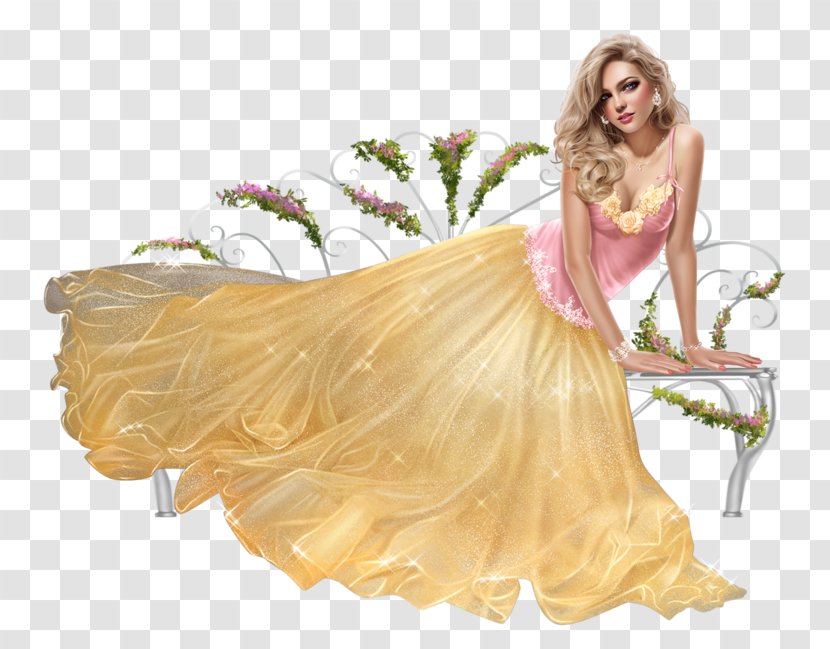 Woman Female Drawing - Flower Transparent PNG
