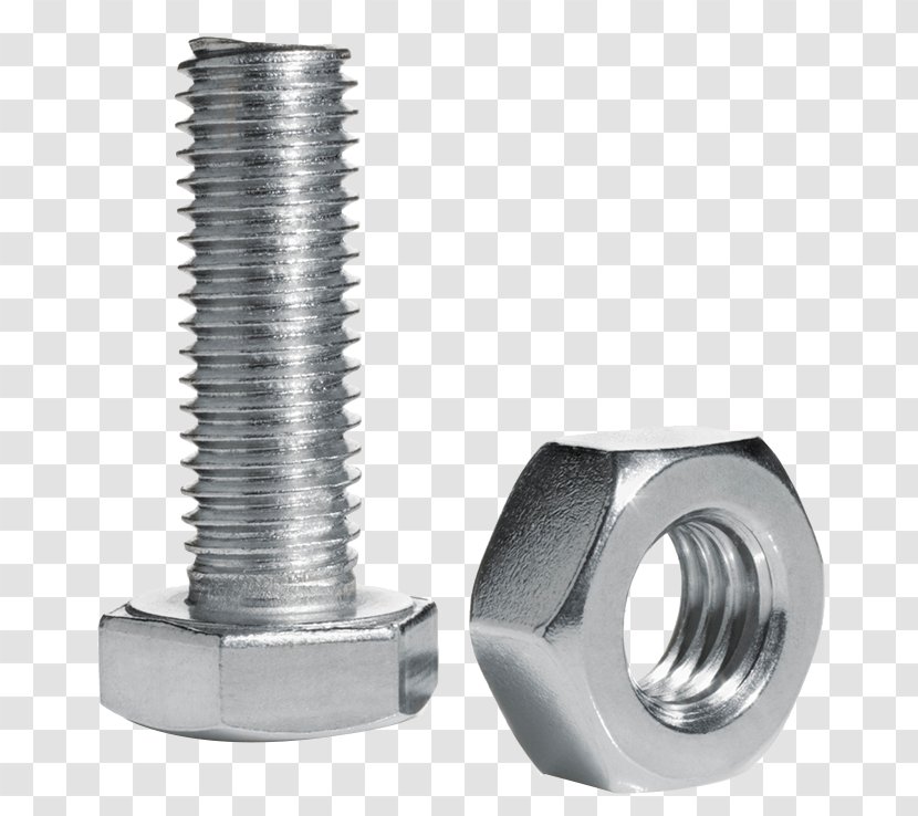 Screw Nut Threading Bolt Stainless Steel - Metal Transparent PNG