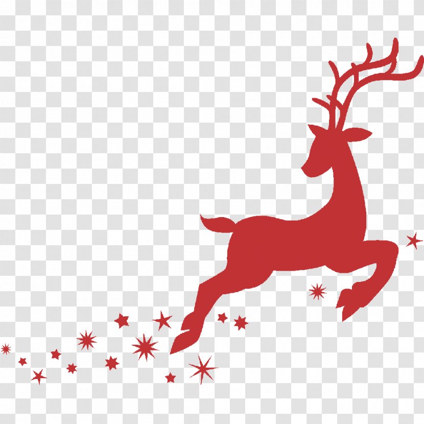 Santa Claus's Reindeer Christmas Bombka - Party Transparent PNG