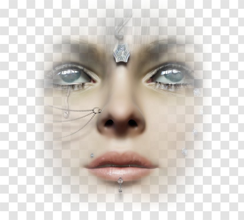 Face Woman Nose - Eyelash Transparent PNG