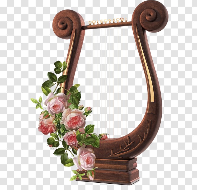 Musical Instruments Celtic Harp Lyre - Heart Transparent PNG