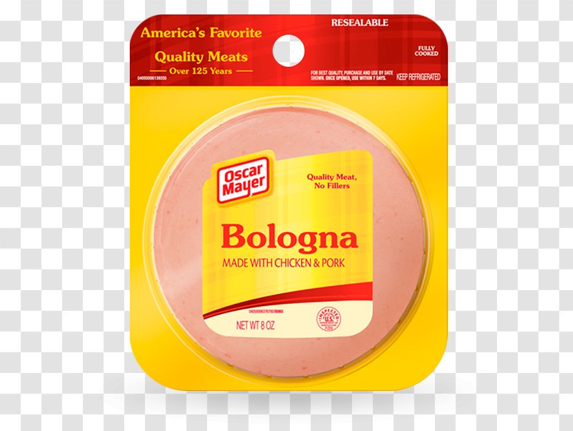 Oscar Mayer Bologna Beef Delicatessen Sausage - Meat - Bolona Transparent PNG