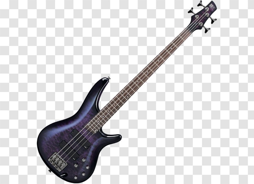 Ibanez Bass Guitar Double Musical Instruments - Watercolor Transparent PNG