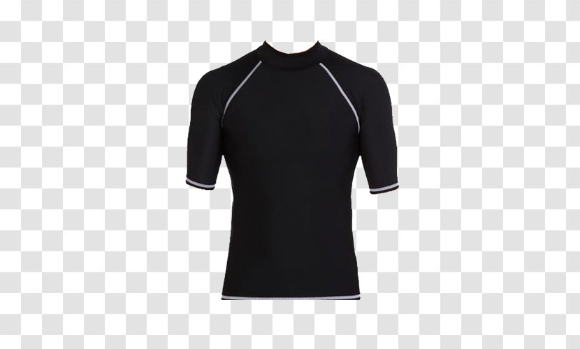 T-shirt Sleeve Armani Polo Shirt - Black Men's Short Winter Swimsuit Transparent PNG