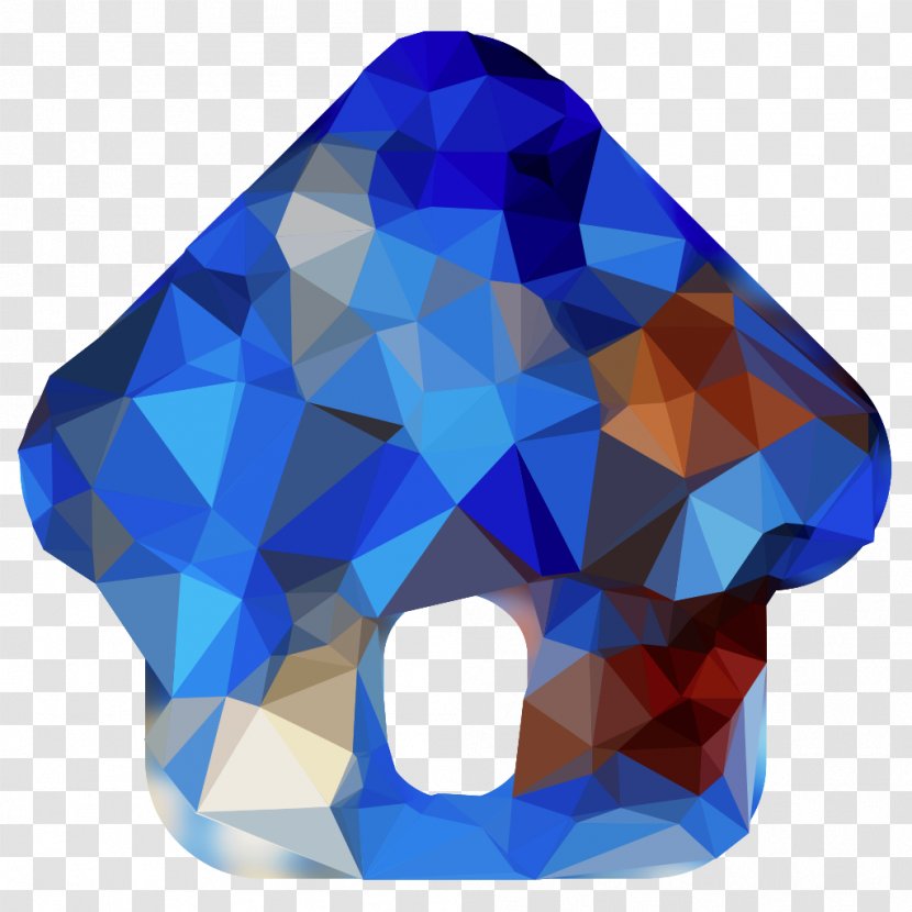 Cobalt Blue Pattern - Triangle Transparent PNG