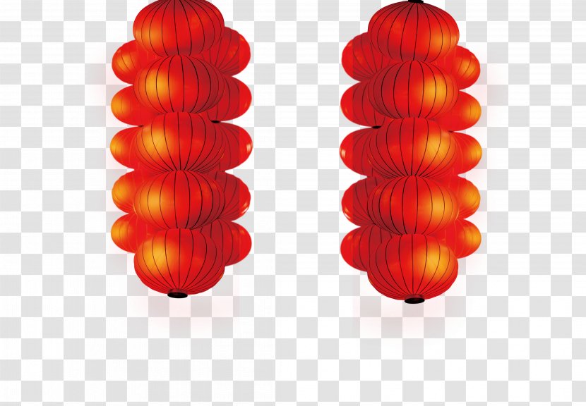 Chinese New Year Lantern U5927u7d05u71c8u7c60 Papercutting - Red Lanterns Free Matting Material Transparent PNG