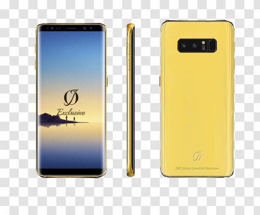 Smartphone Samsung Galaxy Note 8 II S8 - Yellow Transparent PNG