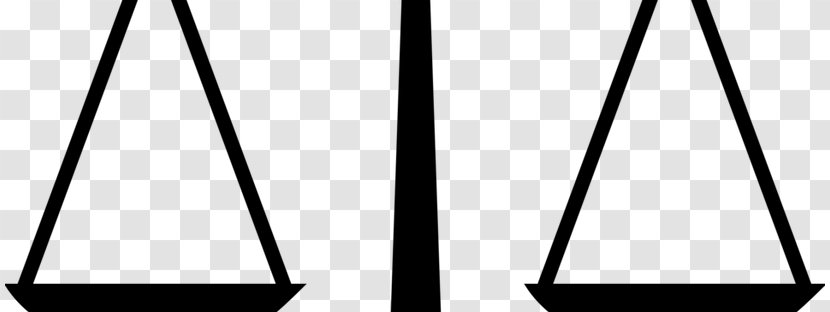 Triple Beam Balance Justice Lawyer Black And White - Area Transparent PNG