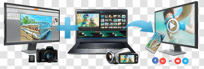 Computer Monitors Corel VideoStudio PaintShop Pro Video Editing Software - Videostudio Transparent PNG
