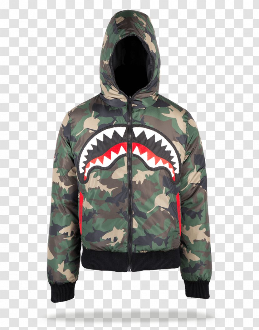 Hoodie T-shirt Shark Jacket Clothing - Down Feather Transparent PNG