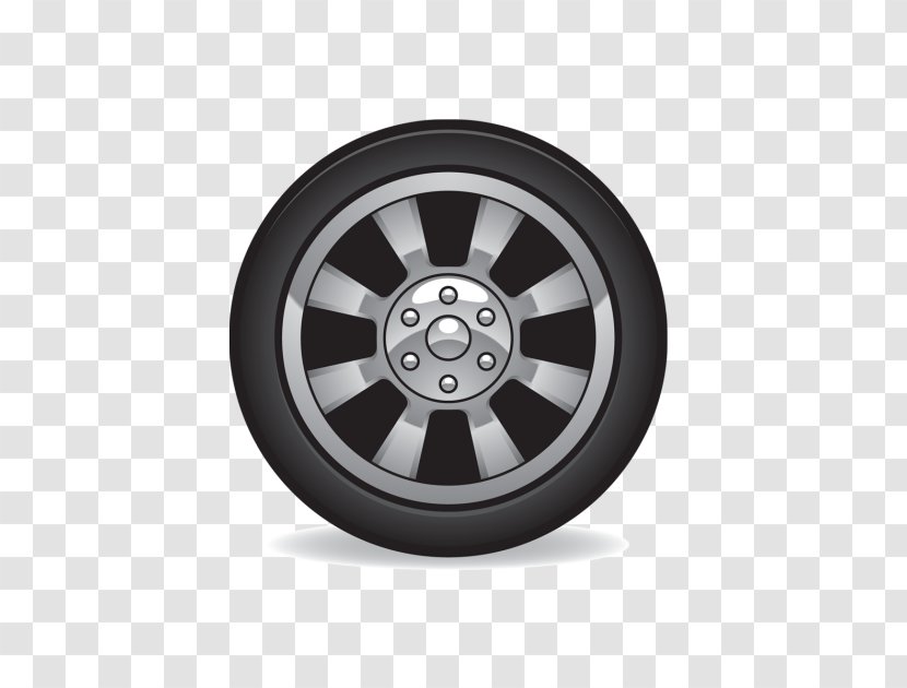 Car Tire Rim Clip Art - Spoke Transparent PNG
