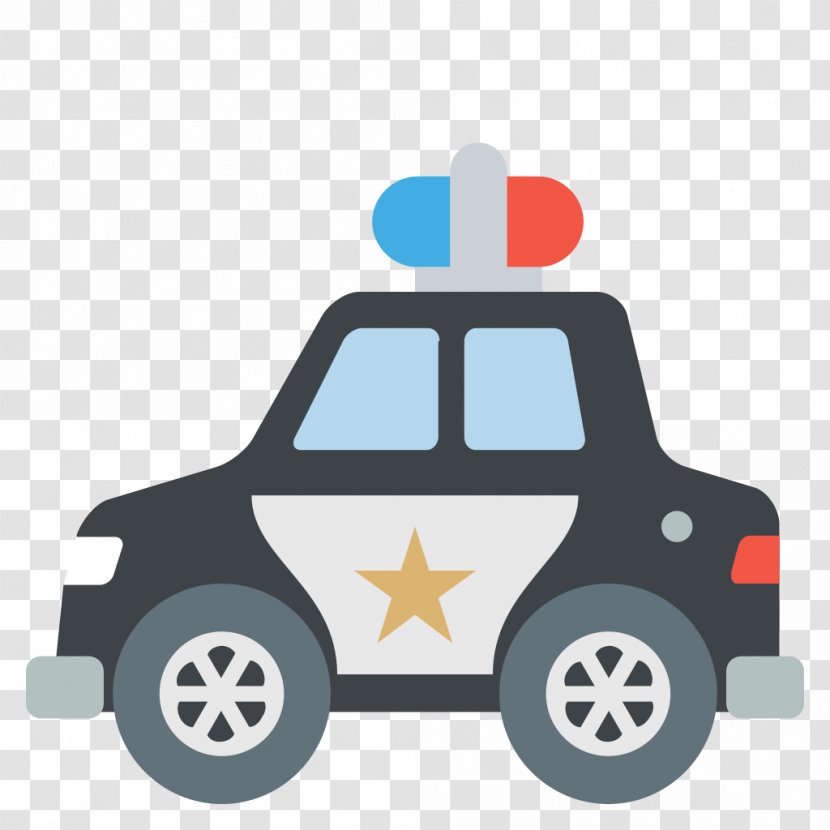 Police Car Emoji SMS - Multimedia Messaging Service Transparent PNG
