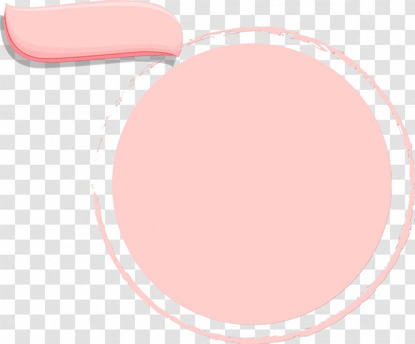 Pink Skin Nose Peach Circle - Cosmetics - Ear Transparent PNG
