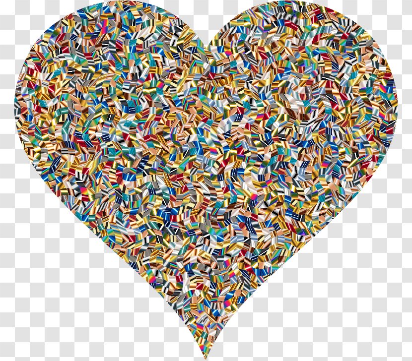 Mosaic Color Clip Art - Abstract - I Love Heartbreak Confetti Transparent PNG