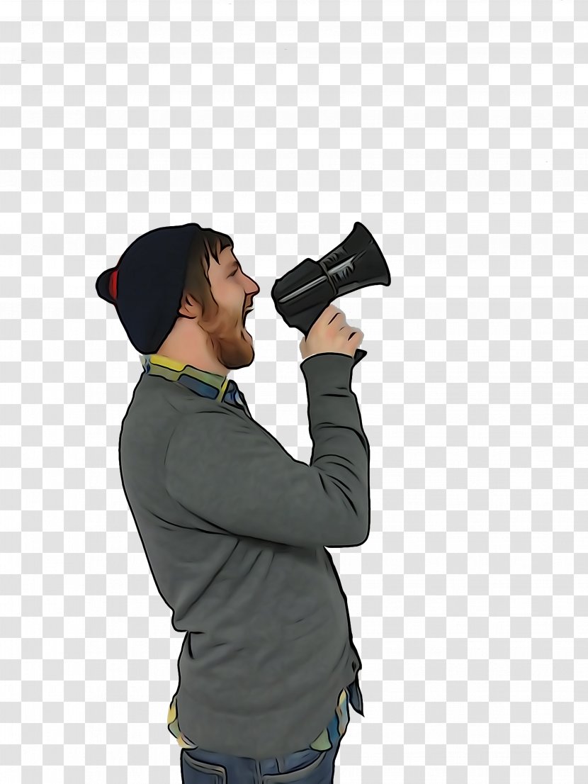 Microphone Megaphone Shoulder - College Student Transparent PNG