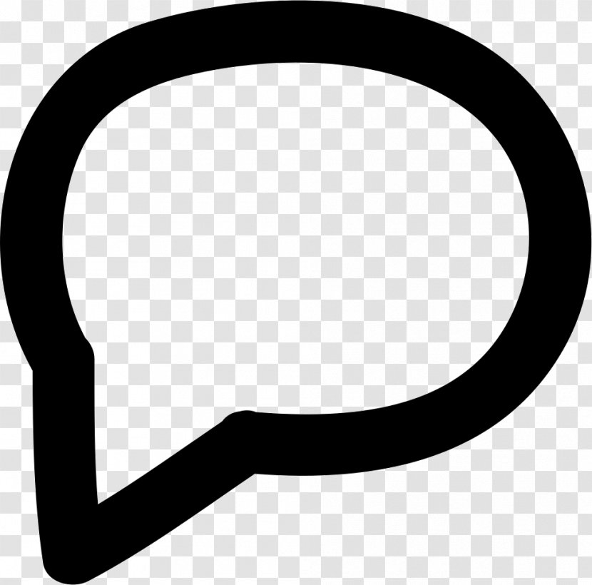 Speech Balloon Text - Black And White - Symbol Transparent PNG