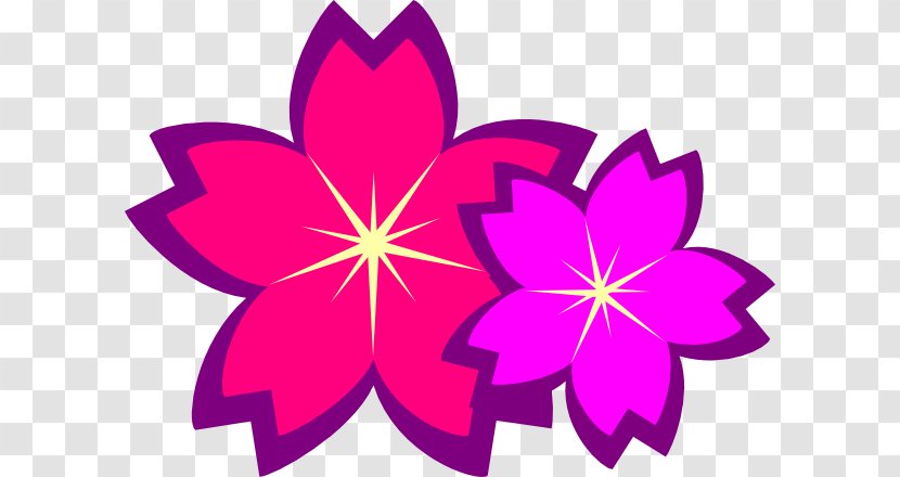 Floral Bouquets Purple Flower Clip Art - PURPLE FLOWER Vector Transparent PNG