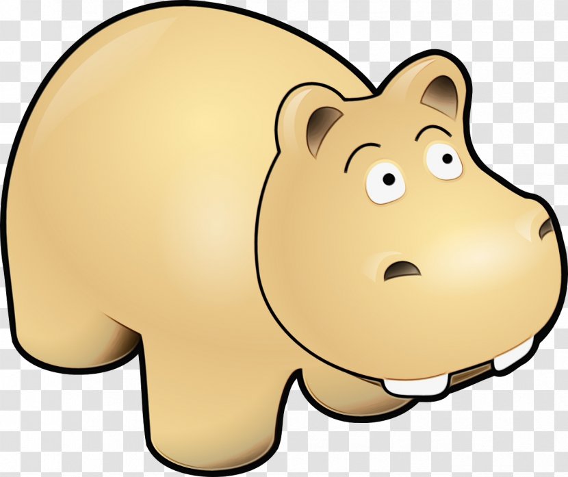 Cartoon Clip Art Nose Snout Bear - Brown Animal Figure Transparent PNG