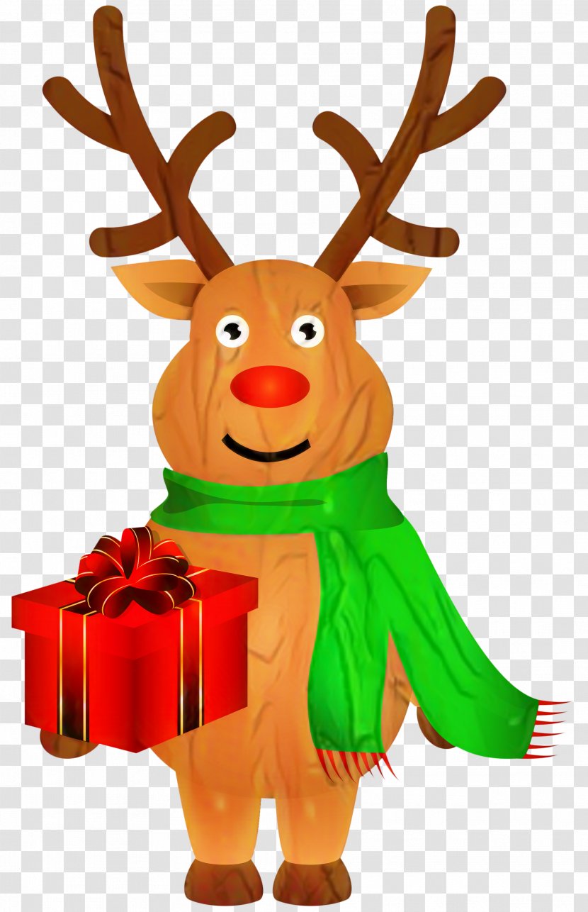 Rudolph Reindeer Santa Claus Clip Art - Christmas Graphics - Animal Figure Transparent PNG
