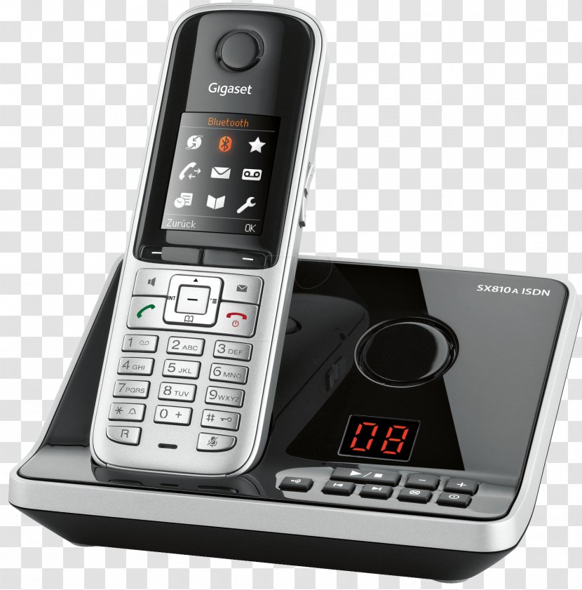Digital Enhanced Cordless Telecommunications Gigaset Communications Telephone Mobile Phones - Handset - Gadget Transparent PNG