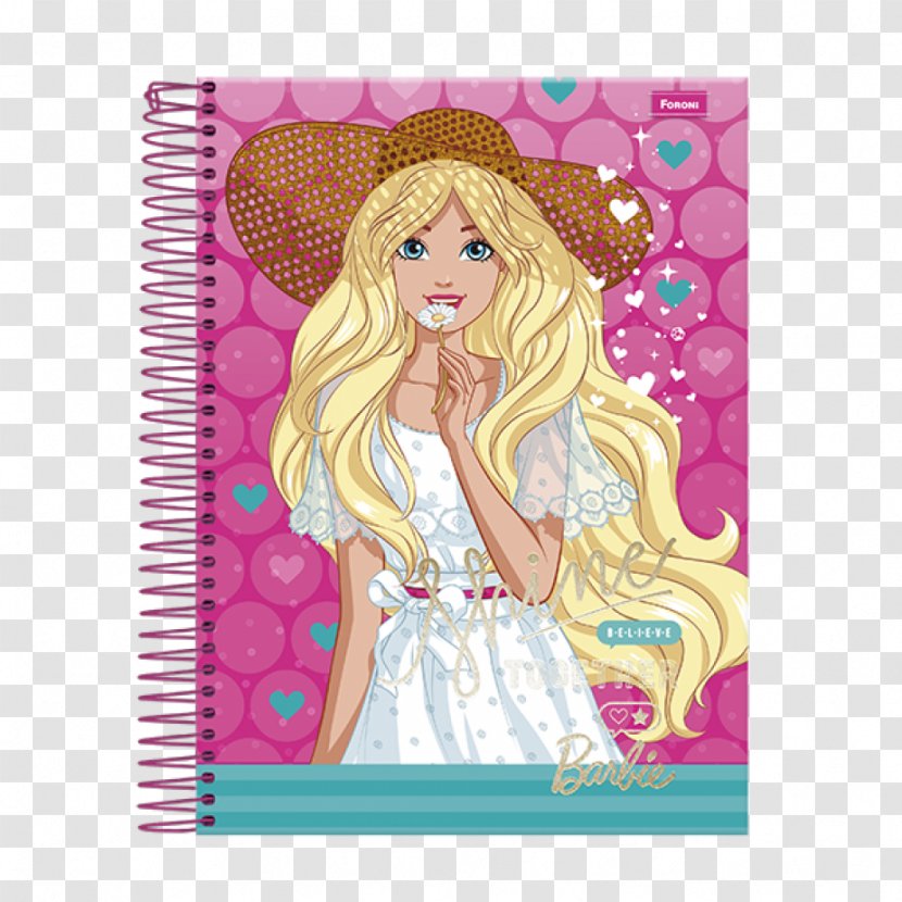 Barbie Paper Notebook Stationery Caderno Espiral Universitário Capa Dura 10x1 Paul Frank Étnico Vac17 - Papel De Carta - ÚnicaBarbie Transparent PNG