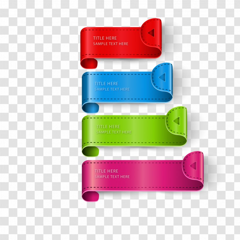Bookmark Euclidean Vector Download Template - Plastic - Curling Ribbons Of Color Tag Material Transparent PNG