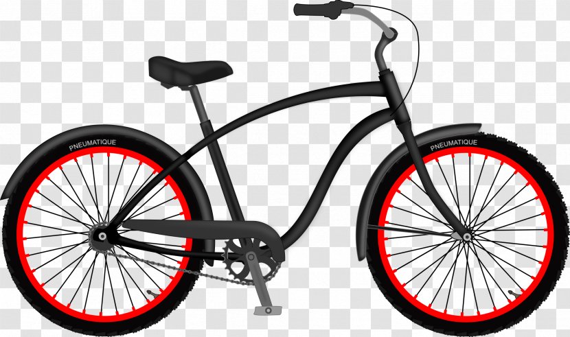 Cruiser Bicycle Cycling Clip Art - Racing - Bicycles Transparent PNG