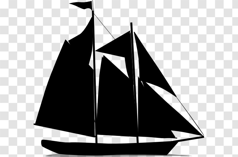 Sail Brigantine Schooner Ship Boat - Vehicle Transparent PNG