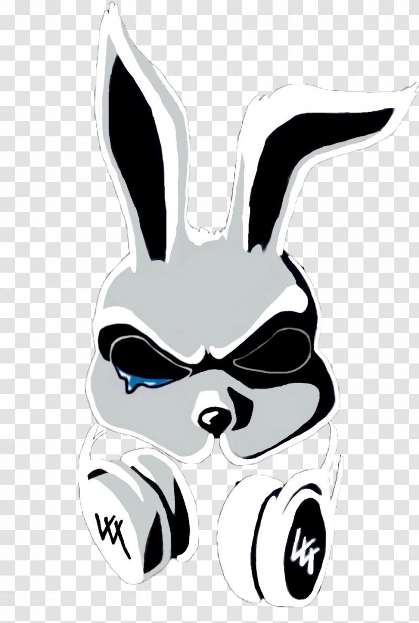 Hare White Cartoon Mammal - Fictional Character - Rabbit Transparent PNG