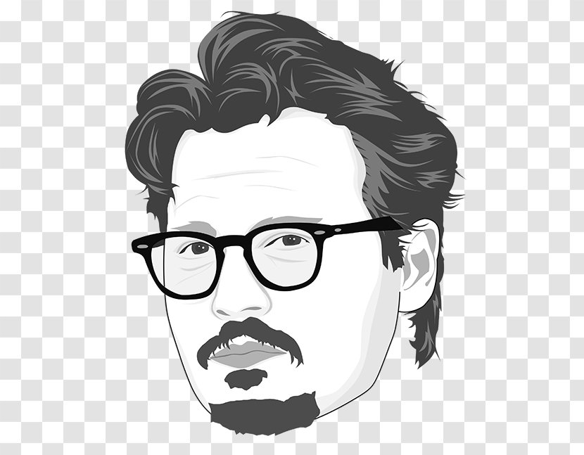 Drawing Visual Arts Portrait Caricature - Smile - Johnny Depp Transparent PNG