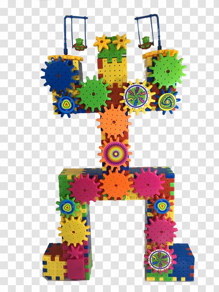 Toy Magnetic Gear Brick Game - Educational Transparent PNG