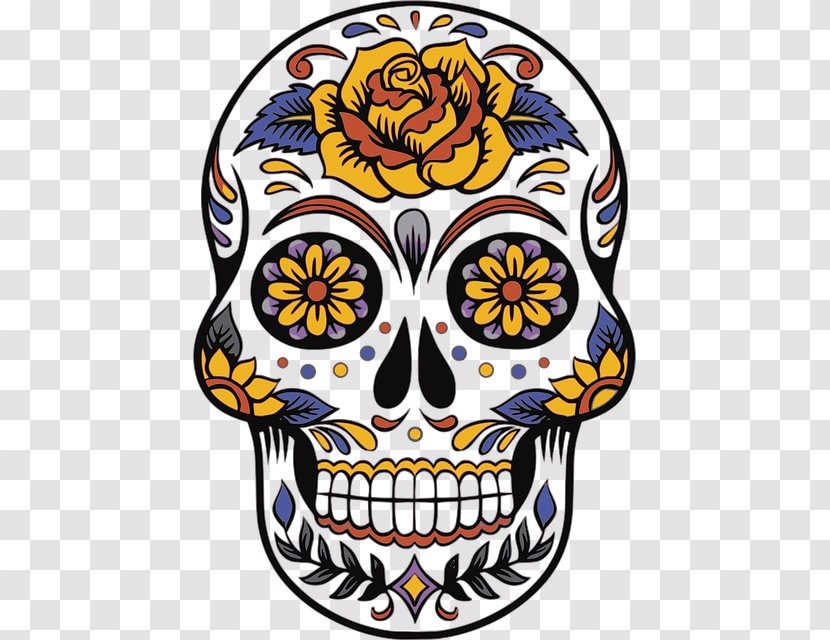 Calavera Day Of The Dead Death Party Mexico - All Saints Transparent PNG