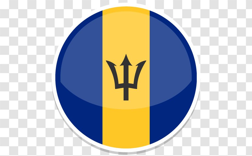 Symbol Yellow Logo Circle Font - Flags Of The World - Barbados Transparent PNG