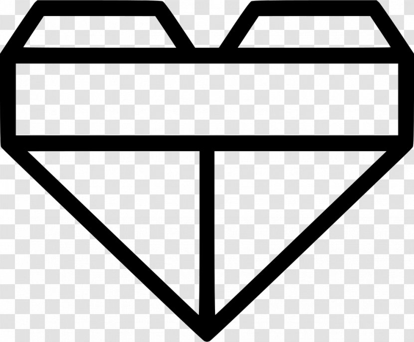 Triangle Black And White Line Art - Symmetry - Origami Transparent PNG
