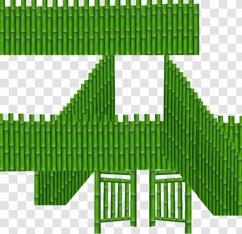 Fence - Grass - Bamboo Decor Transparent PNG