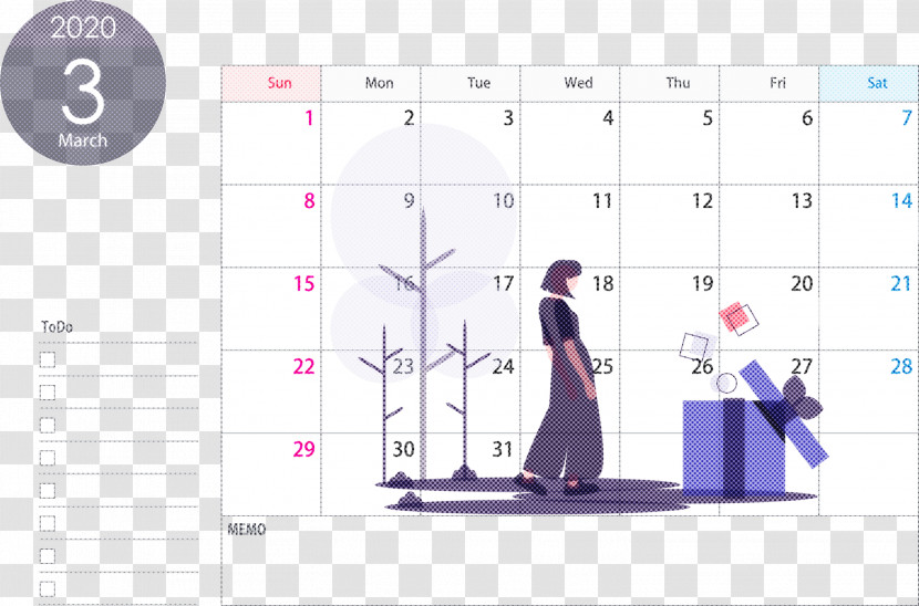 March 2020 Calendar March 2020 Printable Calendar 2020 Calendar Transparent PNG