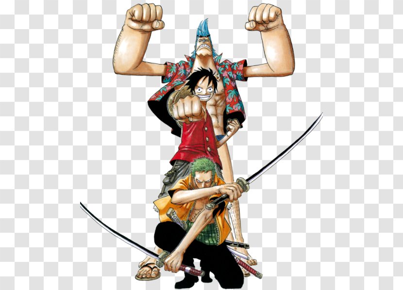 Monkey D. Luffy Roronoa Zoro Franky One Piece 39 Shanks - Watercolor Transparent PNG