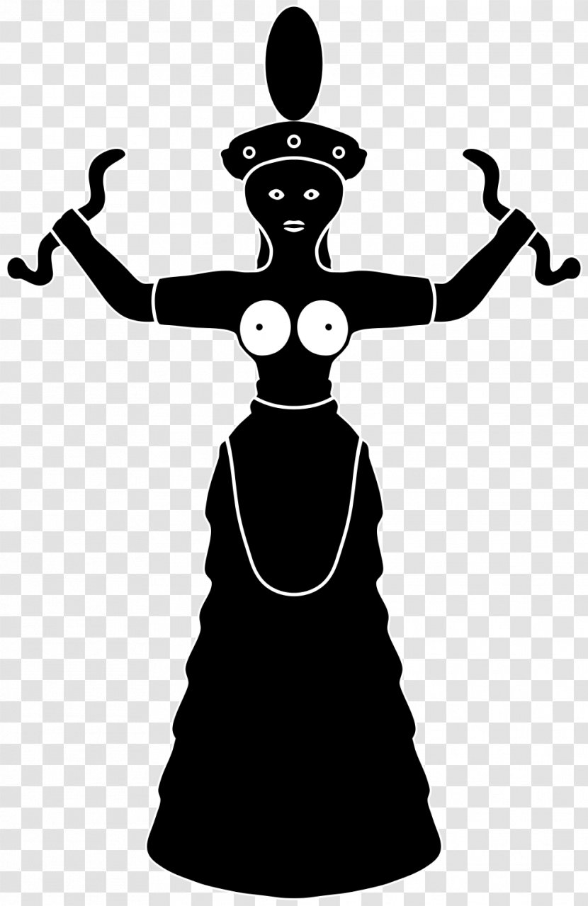 Knossos Minoan Snake Goddess Figurines Civilization Symbol Labrys - Astarte Transparent PNG