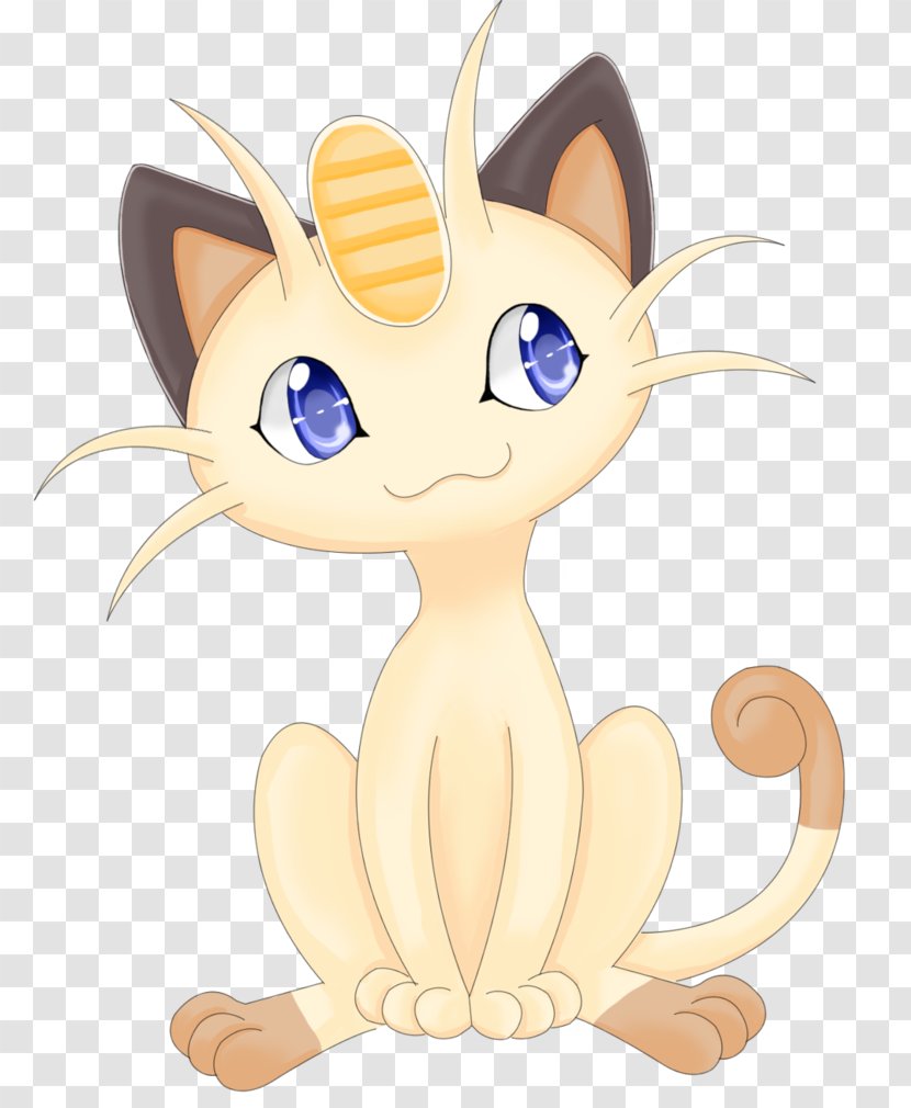 Whiskers Kitten Meowth Pokémon Sun And Moon - Silhouette Transparent PNG
