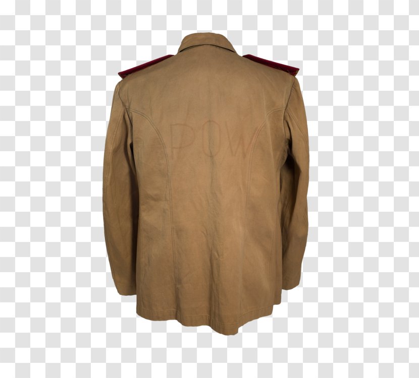 Khaki Jacket - Sleeve - Chinese Military Uniform Transparent PNG