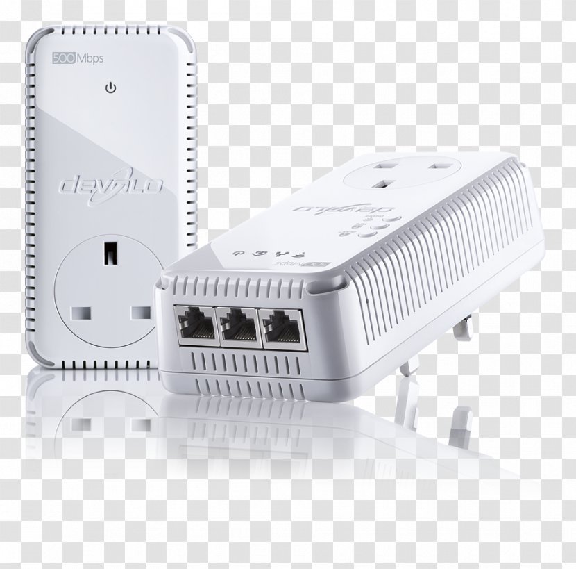 Devolo PowerLAN Power-line Communication Wireless Repeater Wi-Fi - Data Transfer Rate - Powerline Transparent PNG