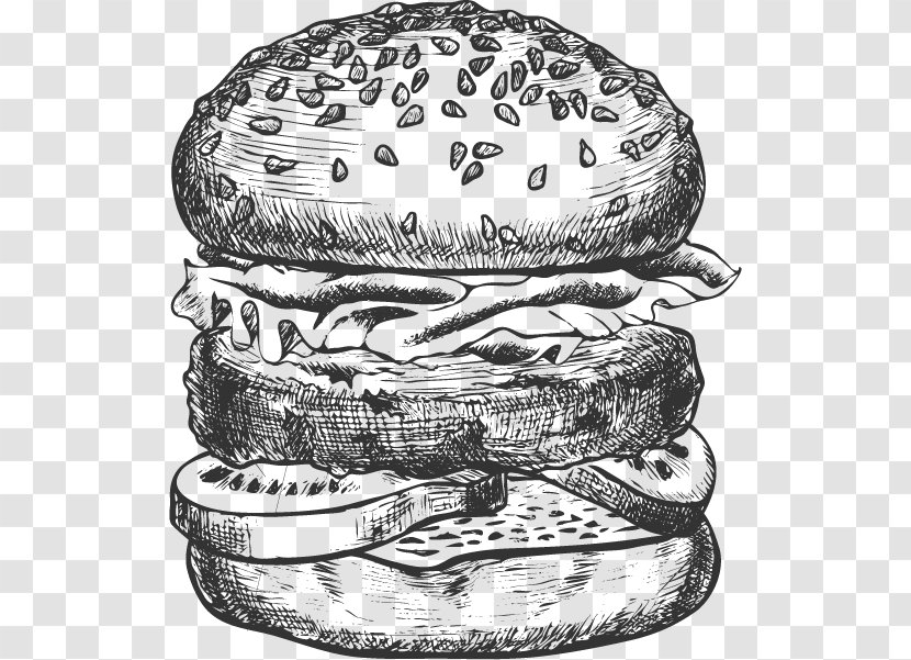 Hamburger Cheeseburger Veggie Burger Fast Food - Flower - Burguer Transparent PNG