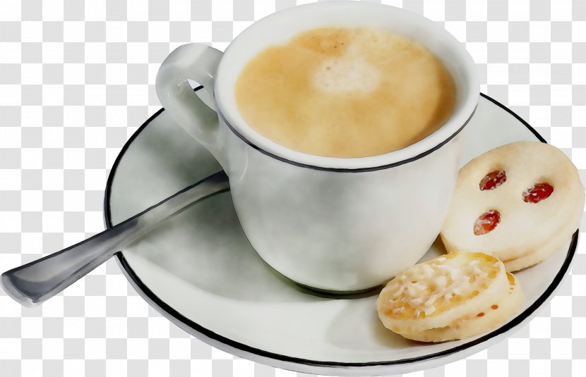 Cappuccino Latte Espresso Coffee Cup Breakfast - Cuisine - Tea Transparent PNG