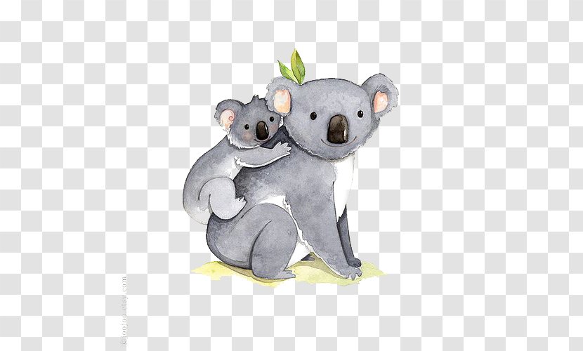 I Dont Like Koala Bear Illustration - Hand-painted Transparent PNG