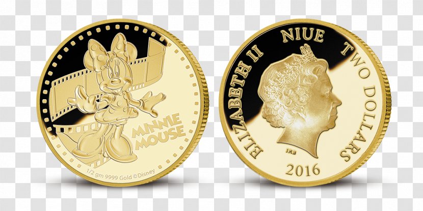 Coin Minnie Mouse Gold The Walt Disney Company Collectable Transparent PNG