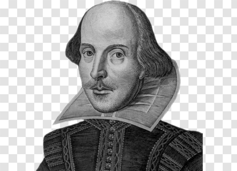 William Shakespeare Romeo And Juliet Hamlet Droeshout Portrait Shakespeare's Sonnets - Drawing Transparent PNG